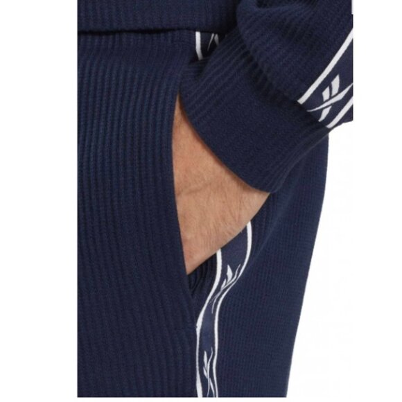 Men's Short Reebok Identity Vector Tape, Navy, Size Medium - Picture 3 of 7